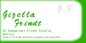 gizella frindt business card